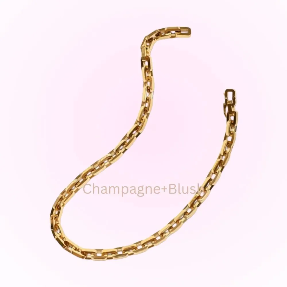 Eddie Borgo | Supra Link Necklace - 17 inch length 24k gold finished $425 retail - Picture 4 of 9